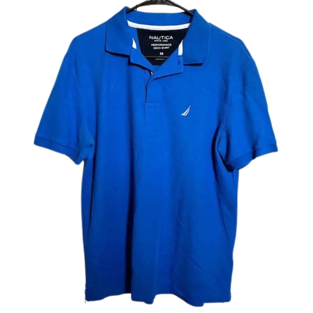 Nautica Performance Deck Polo Royal Blue Medium